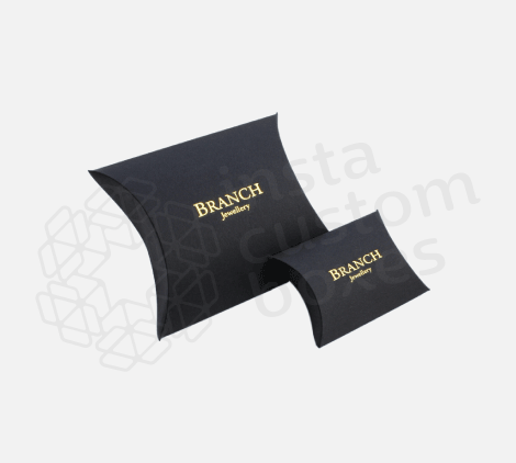 Custom Jewelry Pillow Boxes With Logo